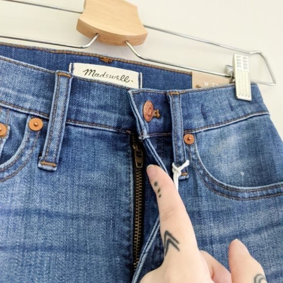 New Madewell Cali-Demi Boot Jean in Kemper Wash Size 23 - Picture 6 of 11